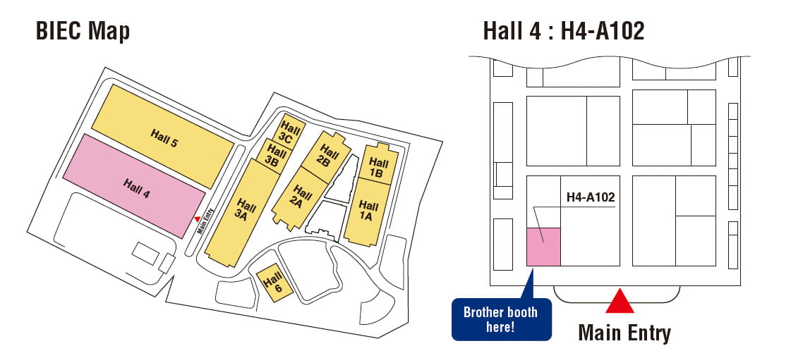 Brother booth location