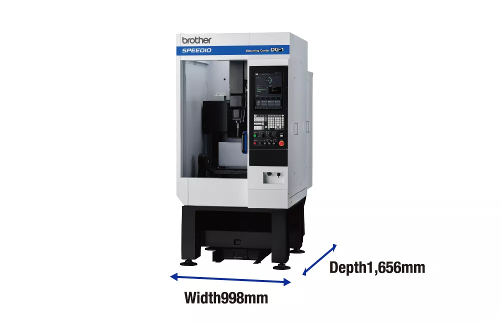 Compact size A space-saving design with a required floor space of just 998 x 1,656 mm