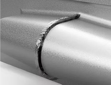 Slide gap (Film burr)