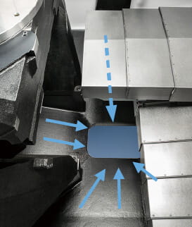 Center trough structure