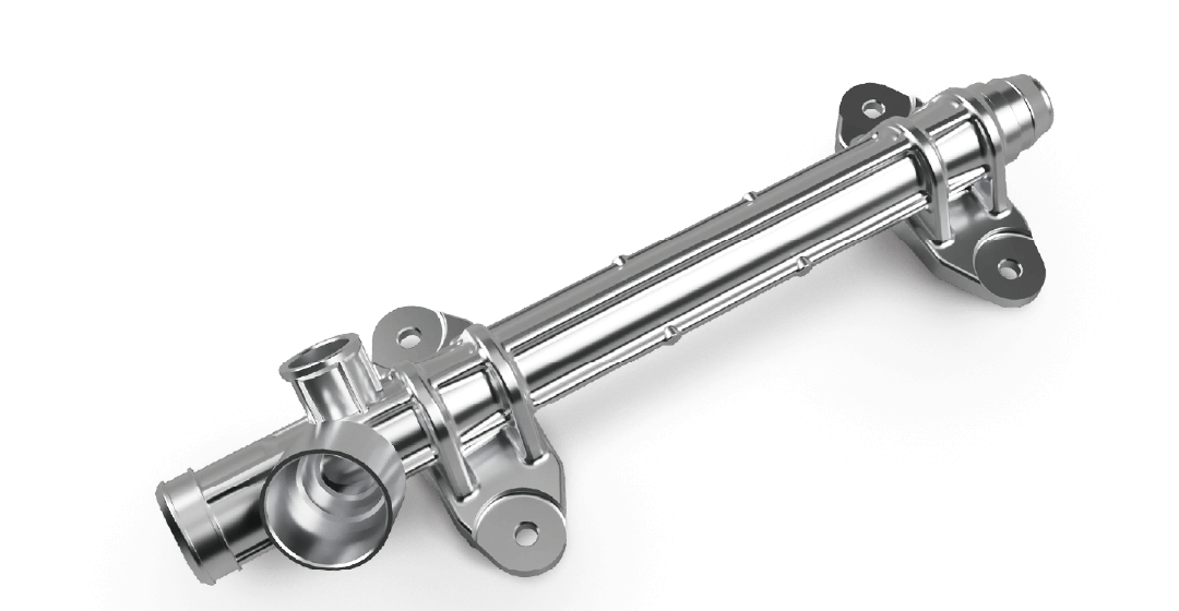 Steering rack housing aluminum alloy