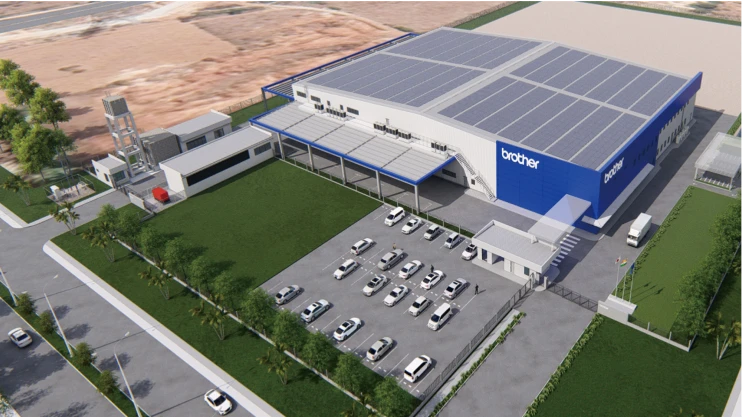 Overhead image of the India plant