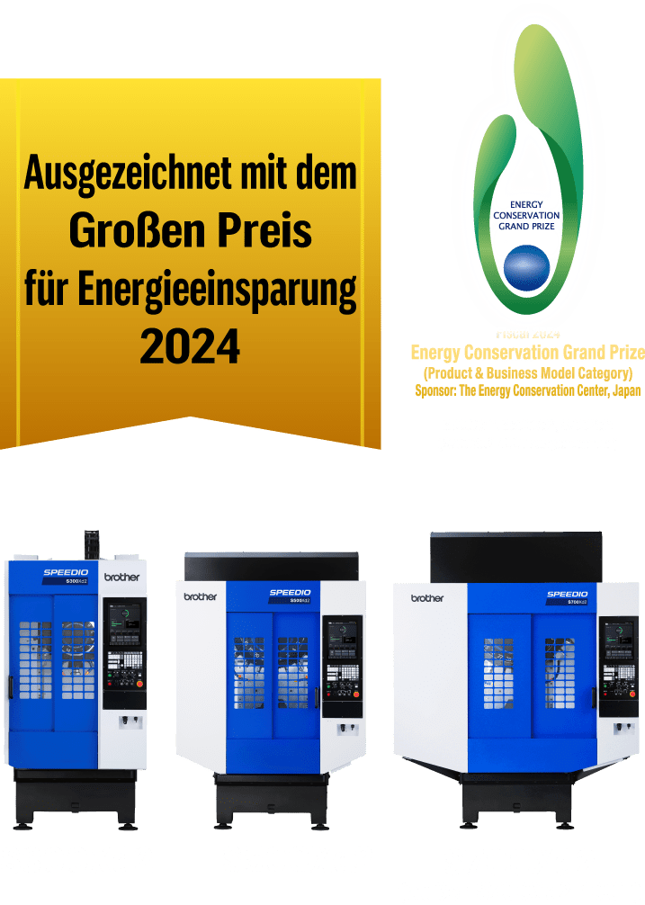 SPEEDIO Serie S wurde mit dem Großen Preis für Energieeinsparung 2024 ausgezeichnet