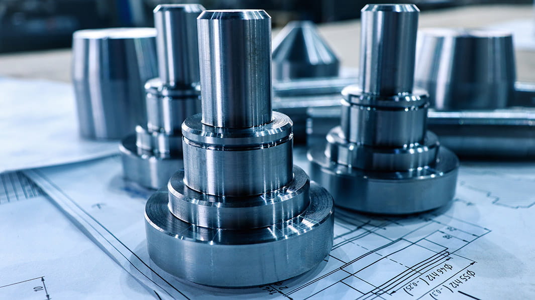 Image of lathe workpieces