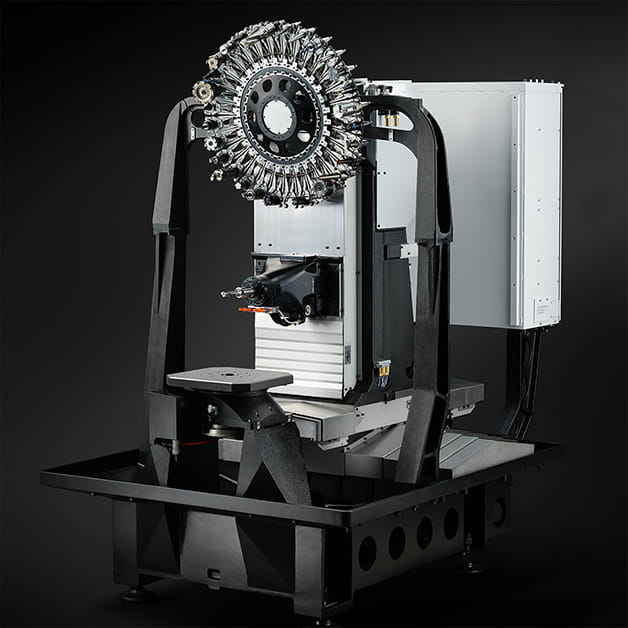 Structure of horizontal machining center