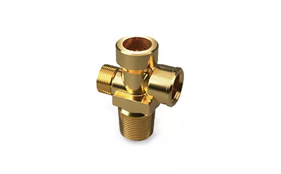High-pressure gas cylinder valve