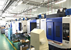 Lined up SPEEDIO units