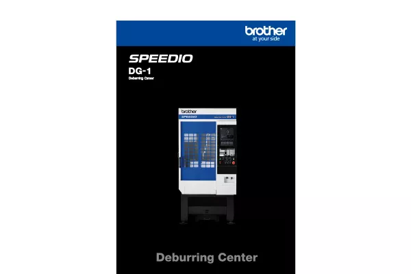 Deburring Center DG-1 catalog cover