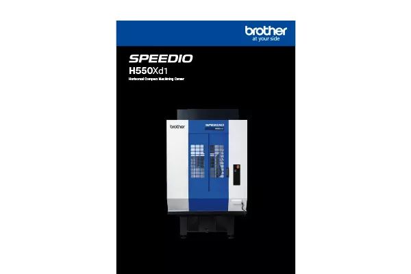 Horizontal Compact Machining Center H550Xd1 catalog cover