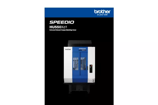 Horizontal Universal Compact Machining Center HU550Xd1 catalog cover