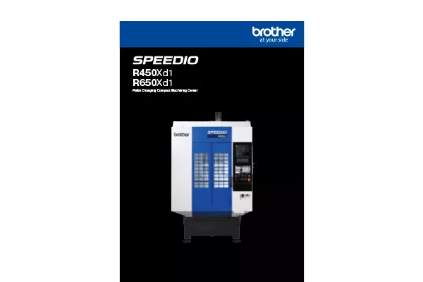 Pallet Changing Compact Machining Center R450Xd1/R650Xd1 Catalog Download