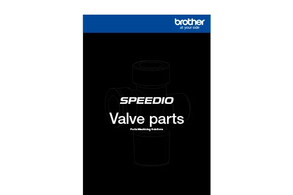Valve Parts Machining Solutions catalog cover