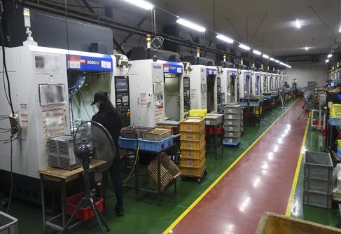 SPEEDIO machines lined up in the factory