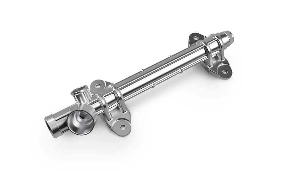 Steering rack housing